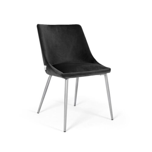 Scaun Mobiladalin Alberta Paris Black picior metal argintiu crom nichel