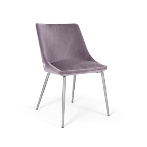 Scaun Mobiladalin Alberta Paris lavandă 12 picior metal argintiu crom nichel