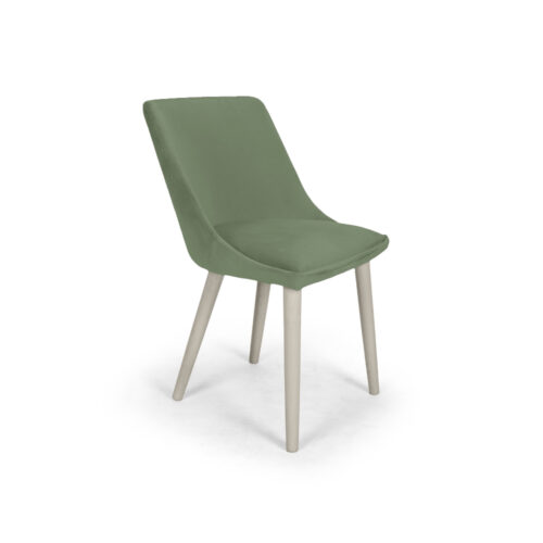 Scaun Mobiladalin Alberta Softy 12 verde deschis picior lemn gris