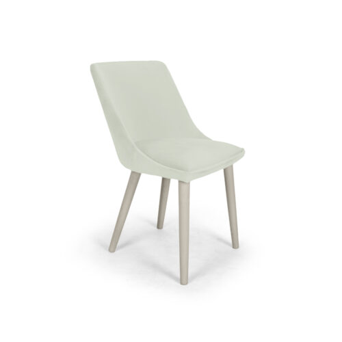 Scaun Mobiladalin Alberta Softy 19 bej deschis picior lemn gris