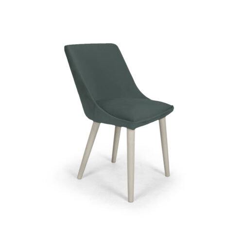Scaun Mobiladalin Alberta Softy 21 gri închis picior lemn gris