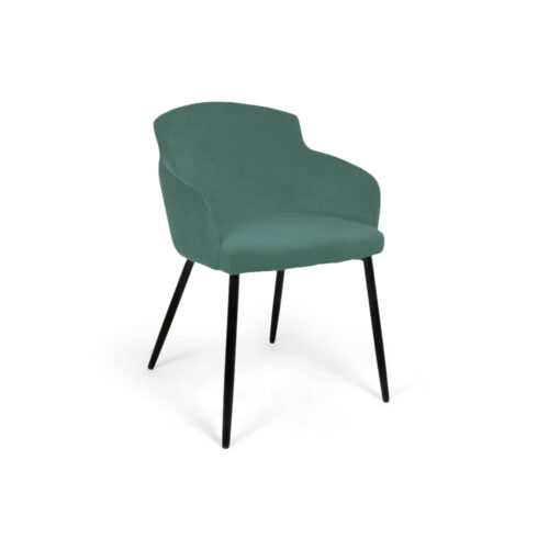 Scaun Mobiladalin Arthur Softy 14 turcoaz picior metal negru