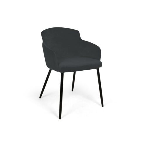 Scaun Mobiladalin Arthur Softy 22 negru picior metal negru