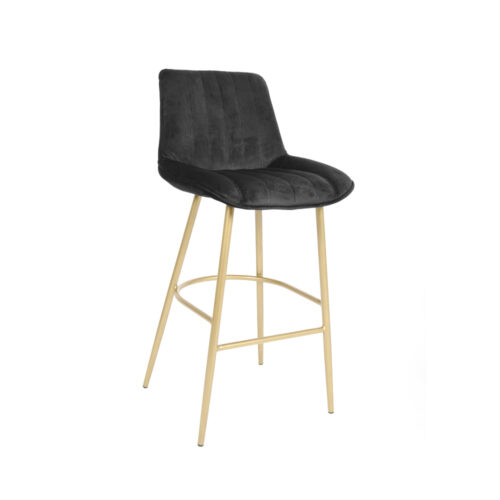 Scaun Bar Mobiladalin Vida Matlas I Softy 22 picior metal H75 auriu elegance