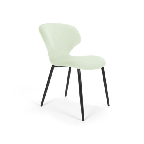 Scaun Mobiladalin Nord Softy 1 alb picior metal negru