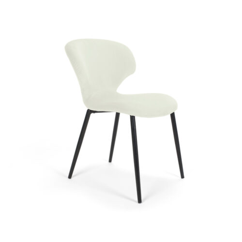 Scaun Mobiladalin Nord Softy 2 crem picior metal negru