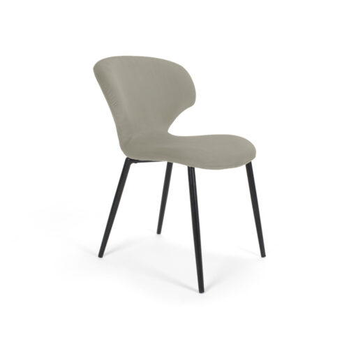 Scaun Mobiladalin Nord Softy 4 cappucino picior metal negru